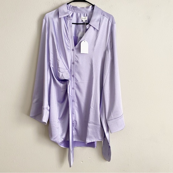 Song of Style Marta Satin Dress in Lavender Women's Size XS NWT *Read* - Picture 4 of 11